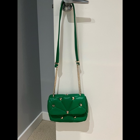 Zara Bags Zara Green Bag With Gold Hardware Poshmark